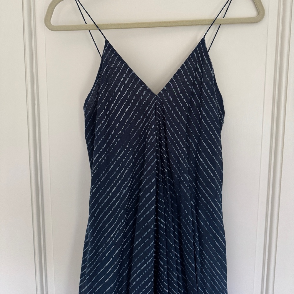 Tilla Indigo With Stripe Pattern Spaghetti Strap … - image 5